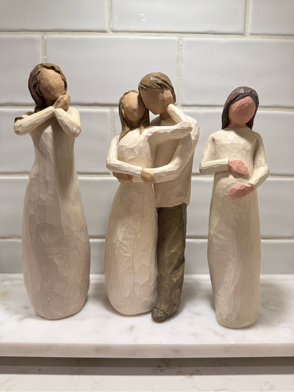 Willow Tree Susan Lordi 3 Piece Story Lot – Joy Together Cherish – 2000–2003